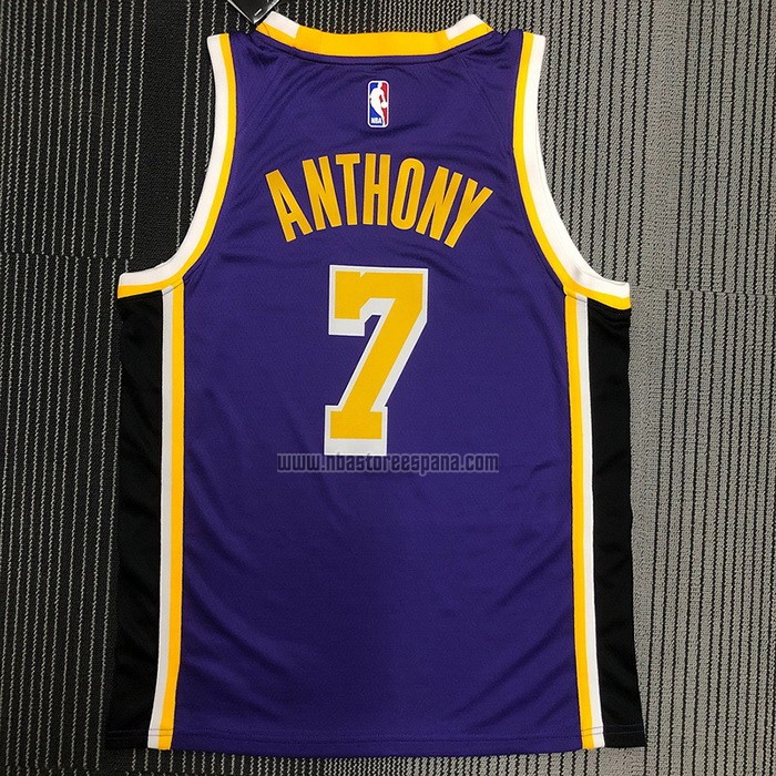 Camiseta Los Angeles Lakers Carmelo Anthony NO 7 Statement 2020-21 Violeta